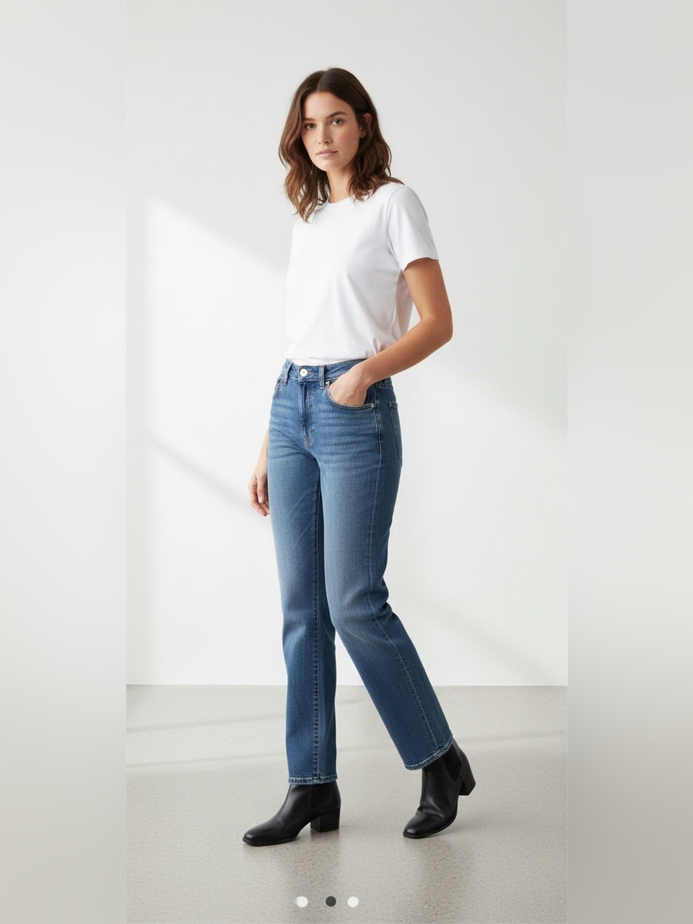 Toteme Blue Straight-Leg Women's Jeans